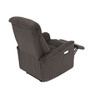 Polohovací křeslo, elektrické zabudované ovládání, hnědá, látka, TV-925 BR2