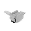 Polohovací křeslo, elektrické zabudované ovládání, šedá, látka, TV-925 SIL2