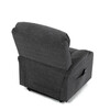 Polohovací křeslo, elektrické kabelové ovládání, šedá, látka, TV-S8348 GREY2