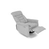 Polohovací křeslo, elektrické zabudované ovládání, šedá, látka, TV-925 SIL2