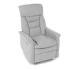 Polohovací křeslo, elektrické zabudované ovládání, šedá, látka, TV-925 SIL2