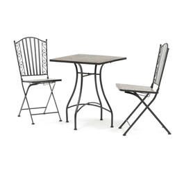 Zahradní set 1+2, kov, keramická mozaika, US1700 SET