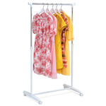 Stojan na šaty, kov, bílá, ABD-1201 WT