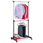 Stojan na šaty, plast, černá, ABD-1213 BK