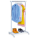 Stojan na šaty, kov, bílá, ABD-1210 WT