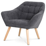 Křeslo, šedá, látka, AK-321 GREY2