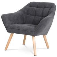 Křeslo, šedá, látka, AK-321 GREY2