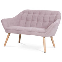 Dvoumístná pohovka, růžová, látka, AK-322 PINK2