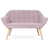 Dvoumístná pohovka, růžová, látka, AK-322 PINK2