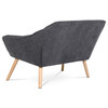 Dvoumístná pohovka, šedá, látka, AK-322 GREY2