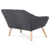 Dvoumístná pohovka, šedá, látka, AK-322 GREY2