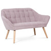 Dvoumístná pohovka, růžová, látka, AK-322 PINK2