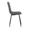 Jídelní židle, šedá, látka, CT-281 GREY2