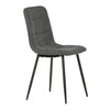 Jídelní židle, šedá, látka, CT-281 GREY2