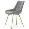 Jídelní židle, šedá, látka, CT-394 GREY2