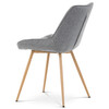 Jídelní židle, šedá, látka, CT-394 GREY2