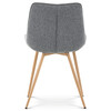 Jídelní židle, šedá, látka, CT-394 GREY2