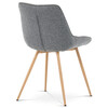 Jídelní židle, šedá, látka, CT-394 GREY2