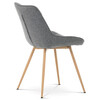Jídelní židle, šedá, látka, CT-394 GREY2