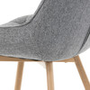 Jídelní židle, šedá, látka, CT-394 GREY2