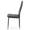 Jídelní židle, šedá, látka, DCL-397 GREY2