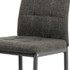Jídelní židle, šedá, látka, DCL-397 GREY2