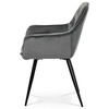 Jídelní židle, šedá, sametová látka, DCH-421 GREY4