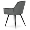 Jídelní židle, šedá, sametová látka, DCH-421 GREY4