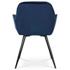 Jídelní židle, modrá, sametová látka, DCH-421 BLUE4