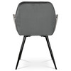 Jídelní židle, šedá, sametová látka, DCH-421 GREY4