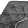 Jídelní židle, šedá, sametová látka, DCH-421 GREY4