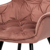 Jídelní židle, růžová, sametová látka, DCH-421 PINK4