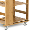 Regál, bambus, přírodní, DR-046