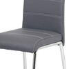 Jídelní židle, šedá, ekokůže, HC-484 GREY