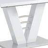 Jídelní stůl rozkládací 120-160x80 cm, mdf, bílá, HT-510 WT