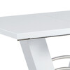 Jídelní stůl rozkládací 120-160x80 cm, mdf, bílá, HT-510 WT