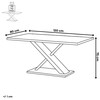 Jídelní stůl rozkládací 120-160x80 cm, mdf, bílá, HT-510 WT