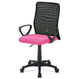 Dětská židle, výškově nastavitelná, růžová síťovina, KA-B047 PINK