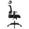 Kancelářská židle, houpací mechanismus, černá síťovina, KA-B1013 BK