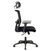 Kancelářská židle, houpací mechanismus, černá síťovina, KA-B1013 BK