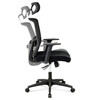 Kancelářská židle, houpací mechanismus, černá síťovina, KA-B1013 BK