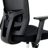Kancelářská židle, houpací mechanismus, černá síťovina, KA-B1012 BK