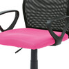 Dětská židle, výškově nastavitelná, růžová síťovina, KA-B047 PINK