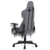 Herní křeslo, houpací mechanismus, šedá, KA-F05 GREY