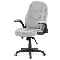 Kancelářské křeslo, houpací mechanismus, šedá látka, KA-G303 SIL2