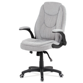 Kancelářské křeslo, synchronní mechanismus, stříbrná látka, KA-G303 SIL2