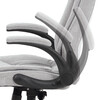 Kancelářské křeslo, synchronní mechanismus, stříbrná látka, KA-G303 SIL2
