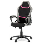 Dětská židle, houpací mechanismus, růžová látka, KA-L611 PINK