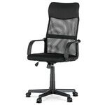 Kancelářská židle, houpací mechanismus, černá síťovina, KA-L601 BK