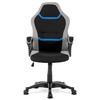 Dětská židle, houpací mechanismus, černá látka, KA-L611 BLUE